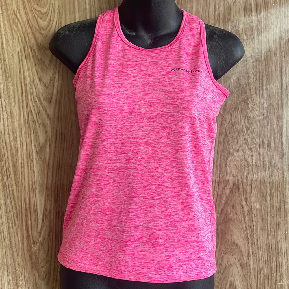 Pre - owned  2 Vineyard Vines Shirt Girls Large 14 Pink Long Sleeve and tank top